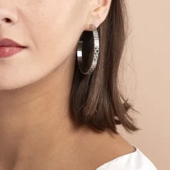 Histoire d'Or Créoles Abram Acier Blanc