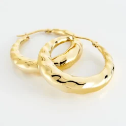 Histoire d'Or Créoles Acier Doré Ibbie Outlet