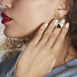 Histoire d'Or Créoles Acier Dore Sunshine Discount