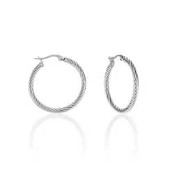 Histoire d'Or Créoles Pascau acier gris