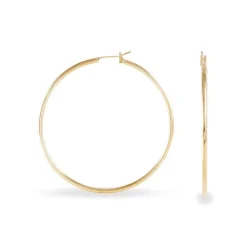 Histoire d'Or Créoles Ada Lisse Plaqué Or Jaune Hot