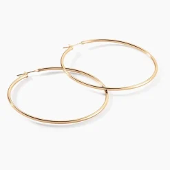 Histoire d'Or Créoles Ada Lisse Plaqué Or Jaune Online