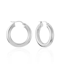 Histoire d'Or Créoles Adama acier blanc Outlet