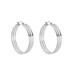 Histoire d'Or Créoles Adel acier blanc Best