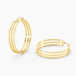 Histoire d'Or Créoles Adel Acier Jaune acier doré Discount