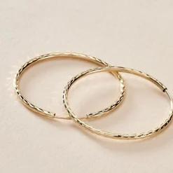 Histoire d'Or Créoles Aglavie Flexibles Or Jaune