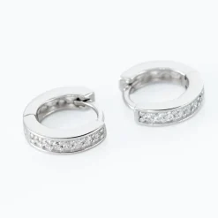 Histoire d'Or Créoles Alexa Argent Blanc Oxyde De Zirconium Hot