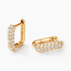 Histoire d'Or Créoles Alexus Or Jaune Oxyde De Zirconium Sale