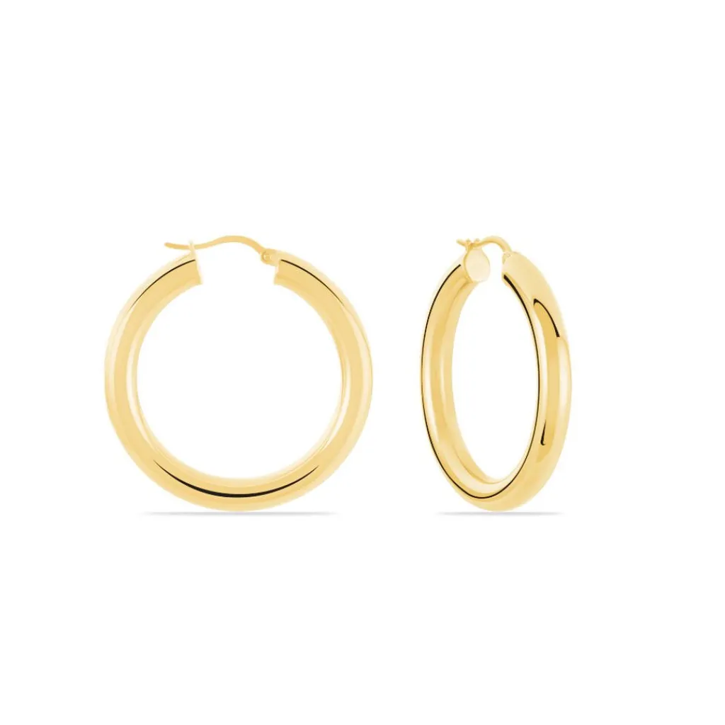 Histoire d'Or Créoles Amael Acier Jaune acier doré Hot