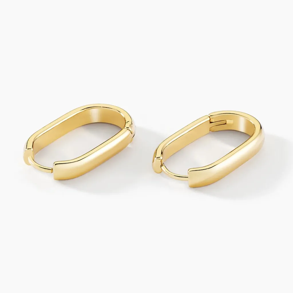 Histoire d'Or Créoles Anadia acier jaune Clearance