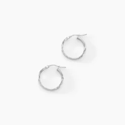 Histoire d'Or Créoles Ananas or blanc New