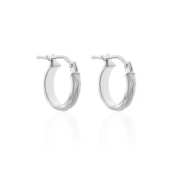 Histoire d'Or Créoles Ananas Or Blanc Discount