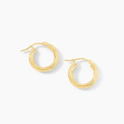 Histoire d'Or Créoles Anantha Or Jaune Hot