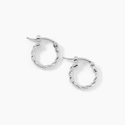 Histoire d'Or Créoles Anastasia Argent Blanc New