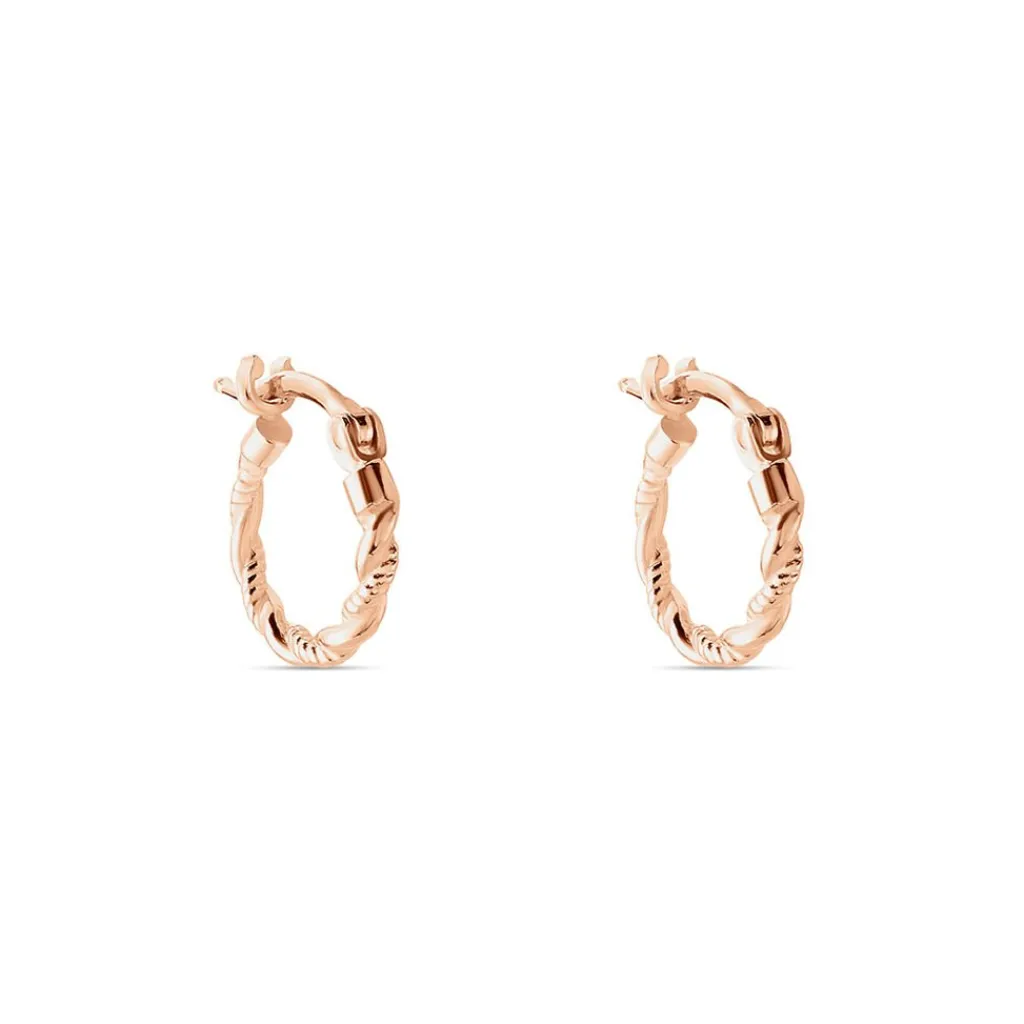 Histoire d'Or Créoles Anastasia Argent Rose Clearance