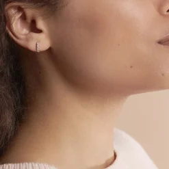 Histoire d'Or Créoles Andgelina Rondes De Zirconium or jaune oxyde Discount