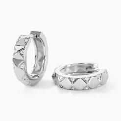 Histoire d'Or Créoles Anicette Argent Blanc Oxyde De Zirconium Outlet