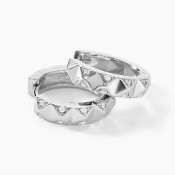 Histoire d'Or Créoles Anicette Argent Blanc Oxyde De Zirconium Outlet