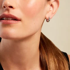 Histoire d'Or Créoles Anicette Argent Blanc Oxyde De Zirconium Outlet