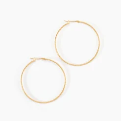 Histoire d'Or Créoles Anusha Plaqué Or Jaune Best