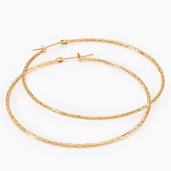 Histoire d'Or Créoles Anusha Plaqué Or Jaune Outlet