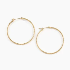 Histoire d'Or Créoles Anusha Plaqué Or Jaune