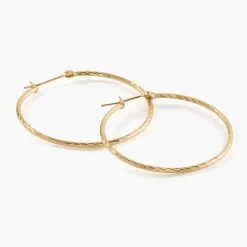 Histoire d'Or Créoles Anusha Plaqué Or Jaune