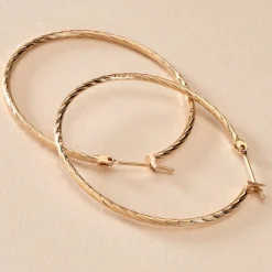 Histoire d'Or Créoles Anusha Plaqué Or Jaune