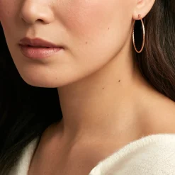 Histoire d'Or Créoles Anusha Plaqué Or Jaune