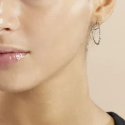 Histoire d'Or Créoles Argent Blanc Abie New