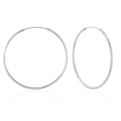 Histoire d'Or Créoles Argent Blanc Agathe Sale