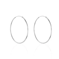 Histoire d'Or Créoles Argent Blanc Agathe Sale