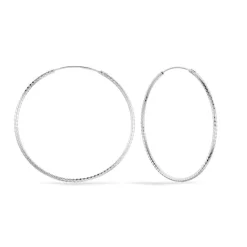 Histoire d'Or Créoles Argent Blanc Agathe Sale