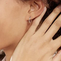 Histoire d'Or Créoles Argent Blanc Agathe Best