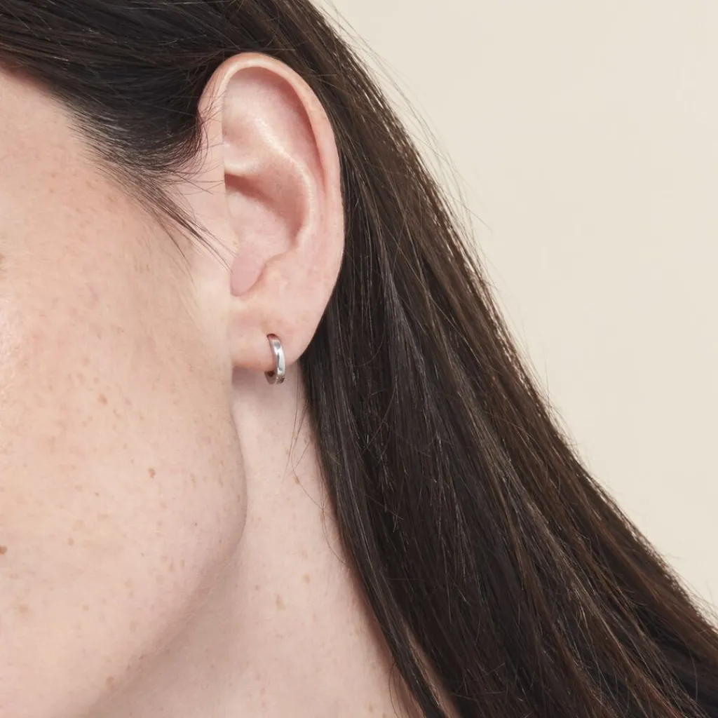 Histoire d'Or Créoles Argent Blanc Eleanora Hot