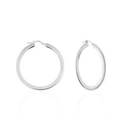 Histoire d'Or Créoles Argent Blanc Hally Outlet