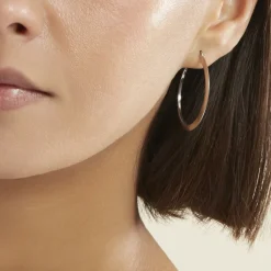 Histoire d'Or Créoles Argent Blanc Hally Outlet