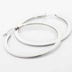 Histoire d'Or Créoles Argent Blanc Hally Best