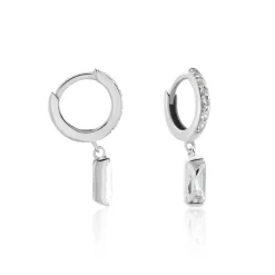 Histoire d'Or Créoles Argent Blanc Irenion Oxydes De Zirconium Online