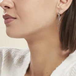 Histoire d'Or Créoles Argent Blanc Nissa Online