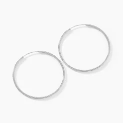 Histoire d'Or Créoles Olympia argent blanc