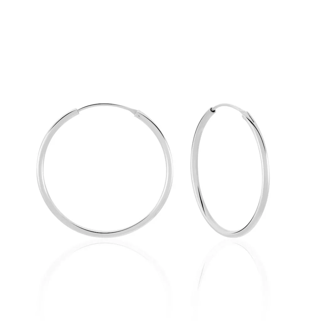 Histoire d'Or Créoles Olympia argent blanc Outlet