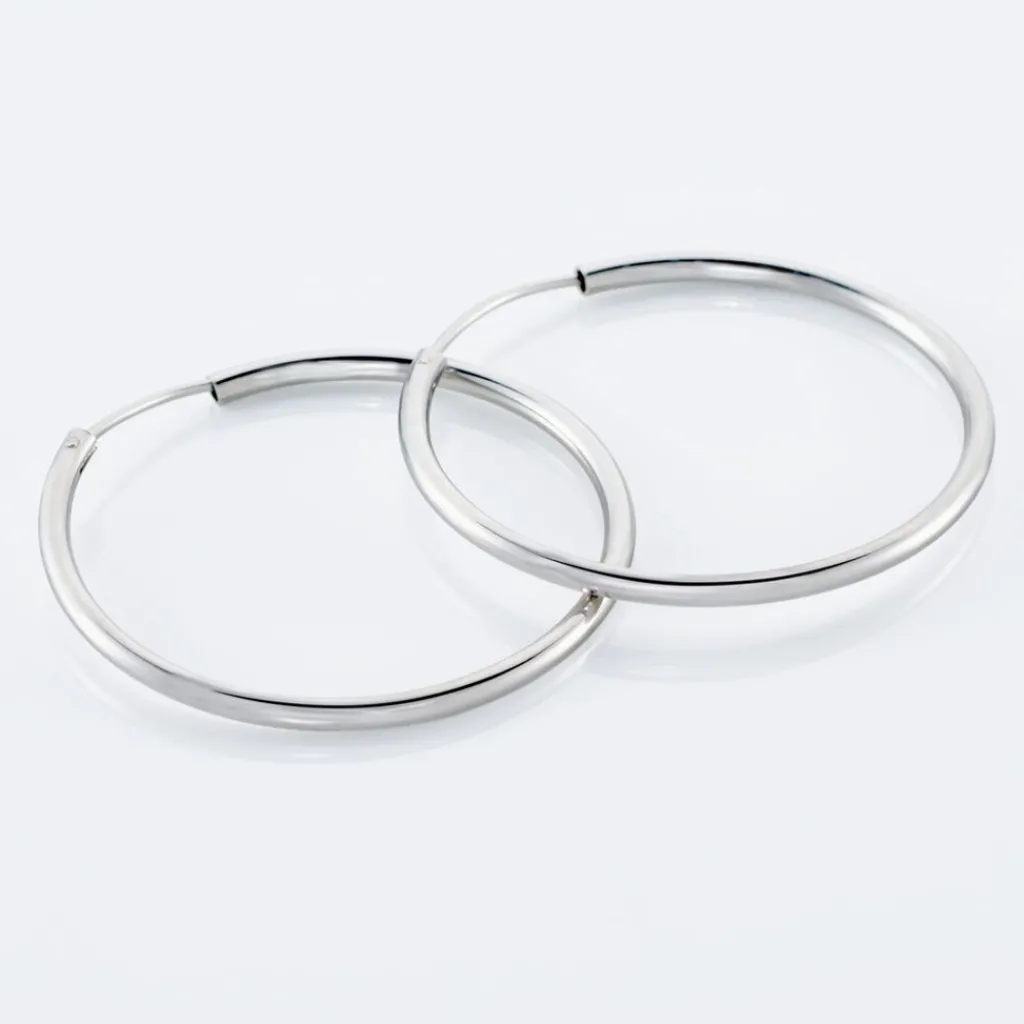 Histoire d'Or Créoles Olympia argent blanc Outlet