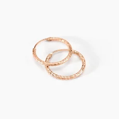 Histoire d'Or Créoles Argent Rose Agathe Outlet