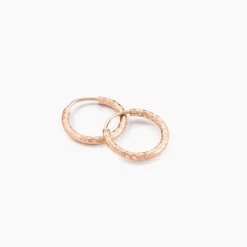 Histoire d'Or Créoles Argent Rose Agathe Clearance