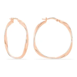 Histoire d'Or Créoles Argent Rose Alieno