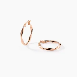 Histoire d'Or Créoles Argent Rose Alieno Clearance