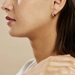 Histoire d'Or Créoles Ava argent rose Clearance