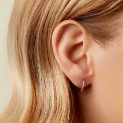 Histoire d'Or Créoles Aryanna Or Blanc Diamant Sale