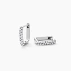 Histoire d'Or Créoles Aselya De Zirconium argent blanc oxyde Hot